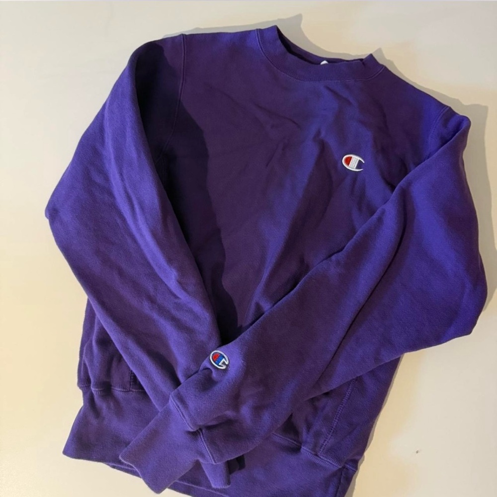 Champion Reverse Weave X-Small Purple Sweatshirt
